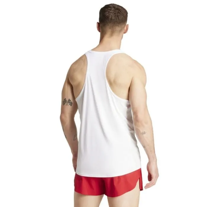 adidas Running Tops & T-shirts^Adizero E Singlet White