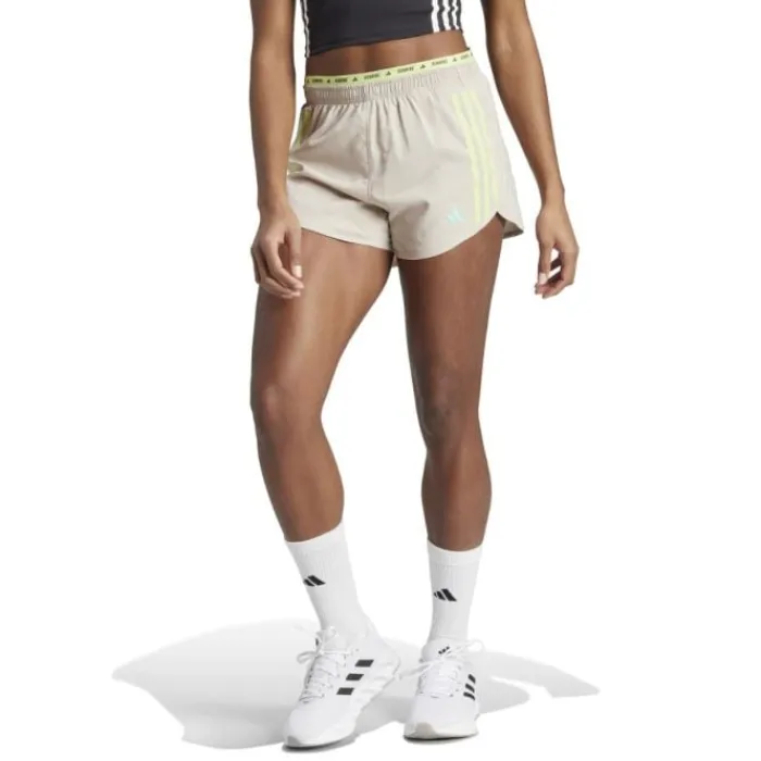 adidas Running Shorts^Own The Run 3-Stripe 4" Shorts Brown