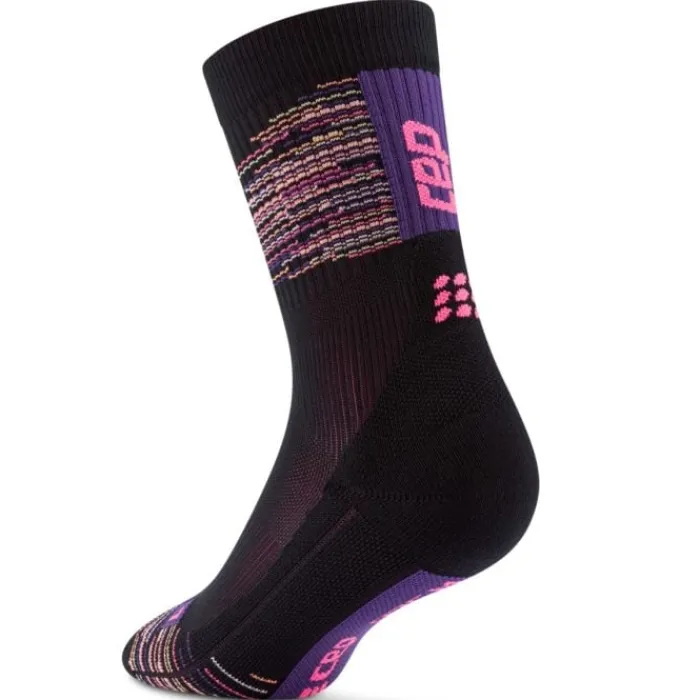 CEP Socks | Running Socks^Paris Vibes 80's Mid Cut Sock Black