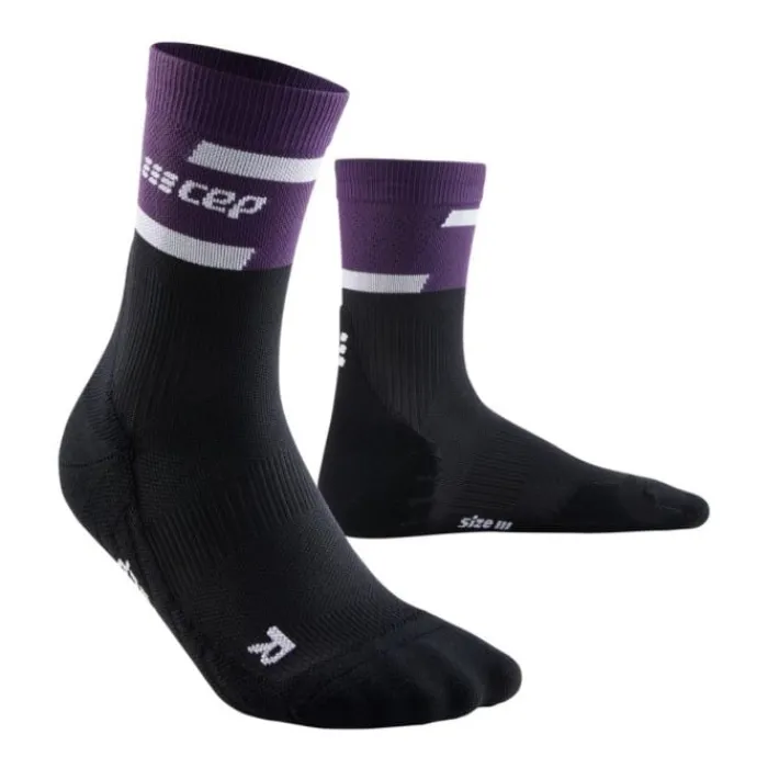 CEP Socks | Running Socks^The Run Compression Socks Mid Cut Black