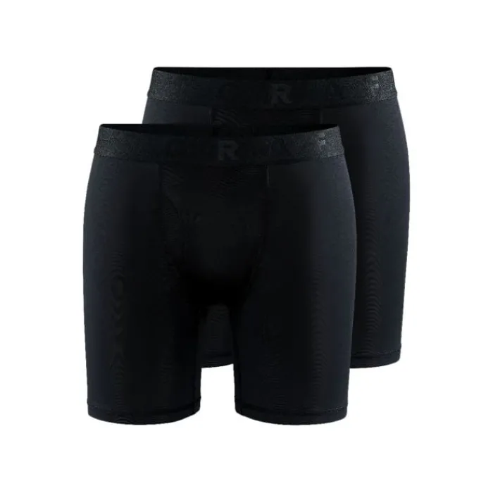 Craft Running Underwear^Core Dry Boxer 3" 2-Pack Black