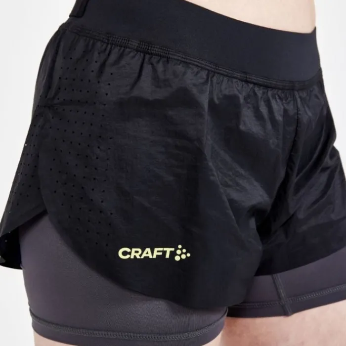 Craft Running Shorts^CTM Distance 2IN1 Shorts Black