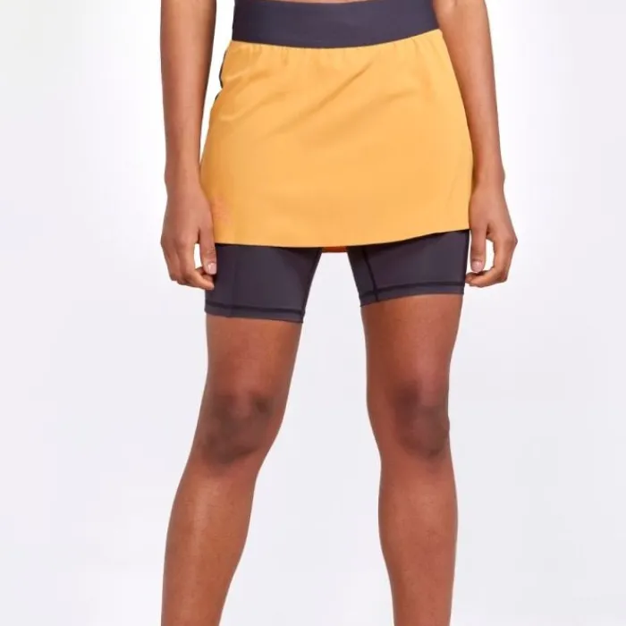 Craft Running Shorts^Pro Trail 2in1 Skirt Yellow