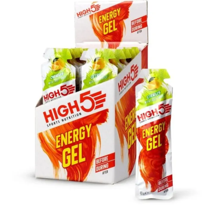 High5 Sports Nutrition^Energy Gel Citrus - Box 20x40g White