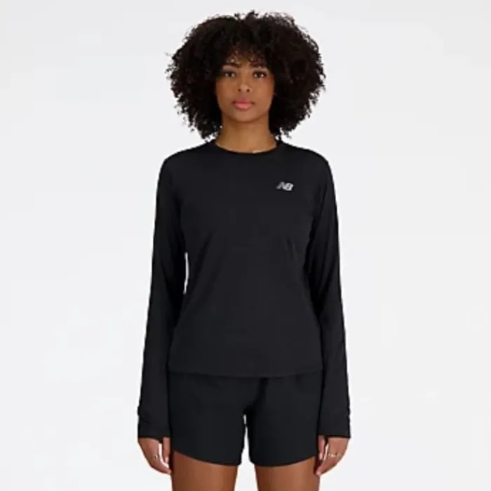 New Balance Running Tops & T-shirts^Athletics Long Sleeve Black