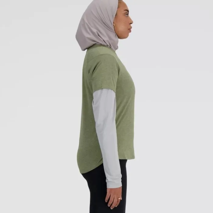 New Balance Running Tops & T-shirts^Athletics Short Sleeve Green