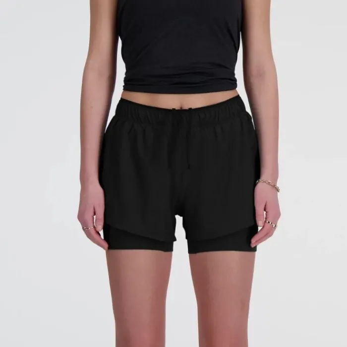 New Balance Running Shorts^RC Seamless 2 In 1 Short 3 Inch Black