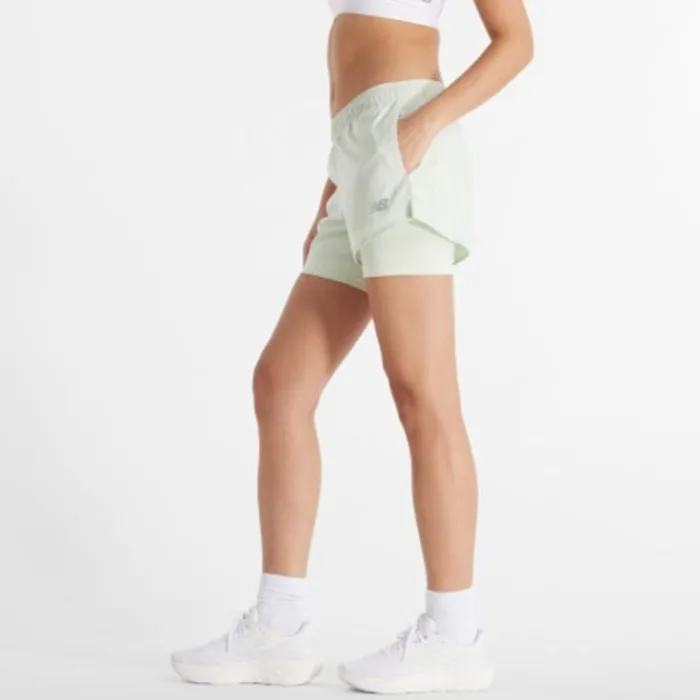 New Balance Running Shorts^Sport Essentials 2-in-1 Shorts 3" Green
