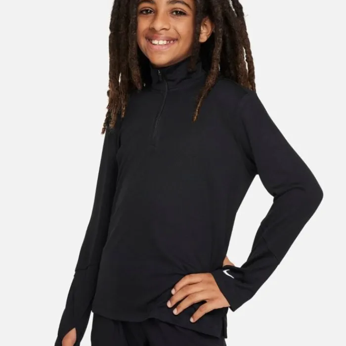 Nike Long Sleeve Running Tops^Dri-FIT UV Multi Long Sleeve Half Zip Top Black