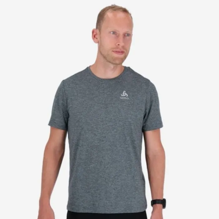 Odlo Running Tops & T-shirts^T-Shirt Short Sleeve Crew Neck Run Easy Grey