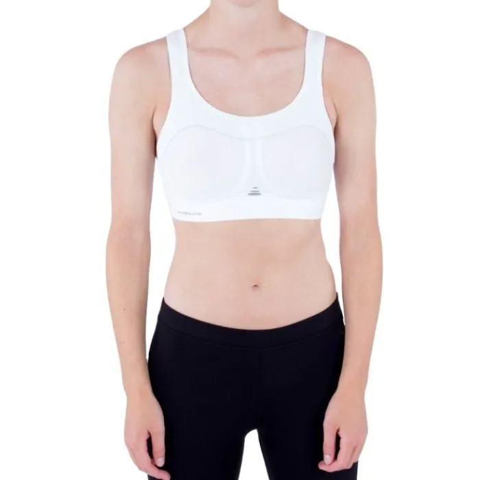 PureLime Sports Bras^Compression Bra - High Impact White