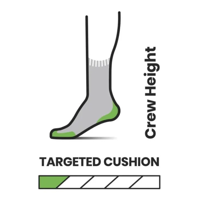 Smartwool Socks | Running Socks^Run Athletic  Logo Crew Socks Black