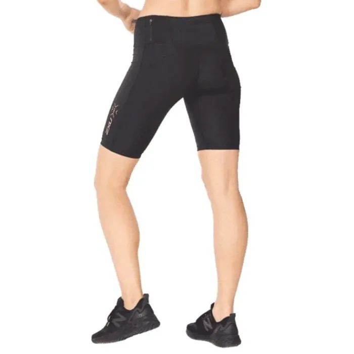 2XU Running Shorts^Light Speed Mid-Rise Comp. Shorts Black