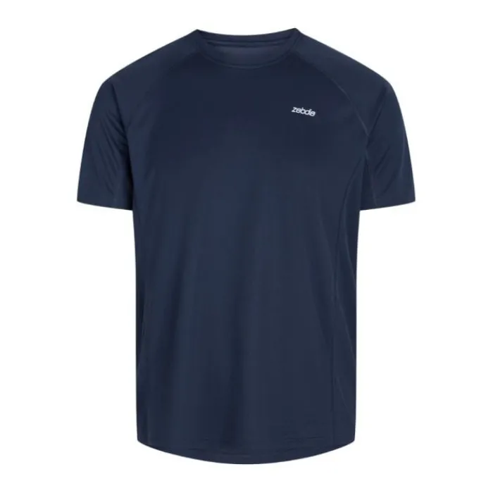 Zebdia Running Tops & T-shirts^Chest Print Sports SS Tee Blue