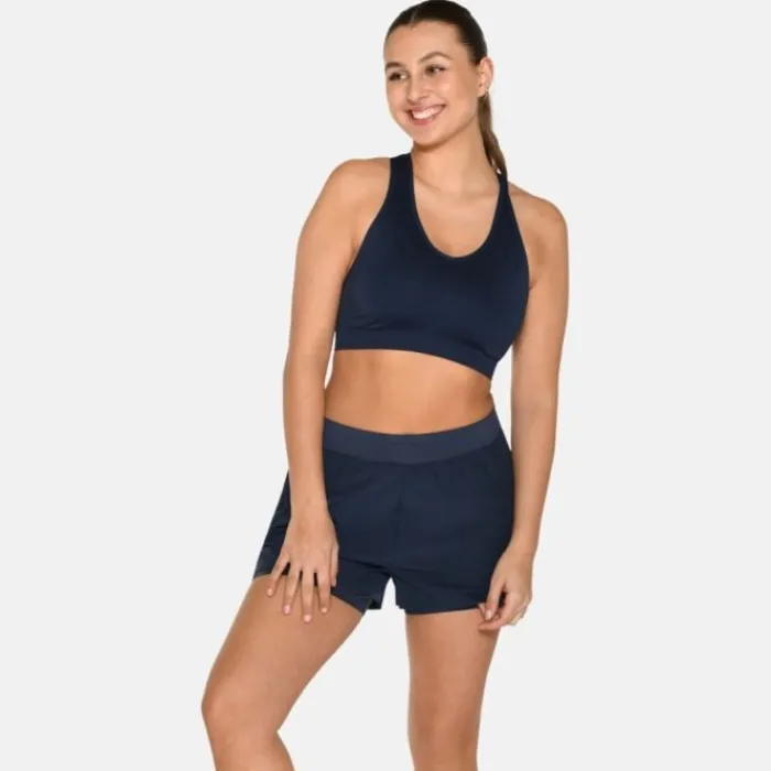 Zebdia Sports Bras^Seamless Bra Blue