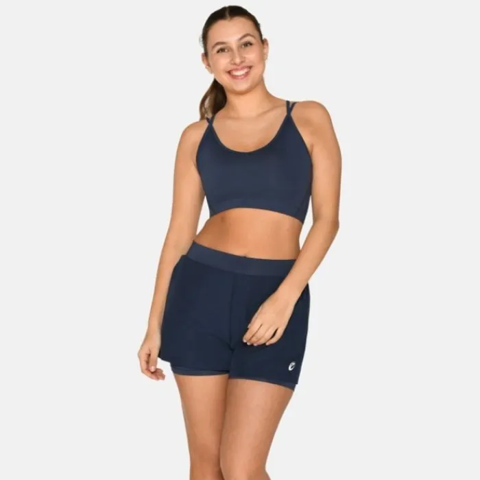 Zebdia Sports Bras^Sports Bra Slim Strap Blue